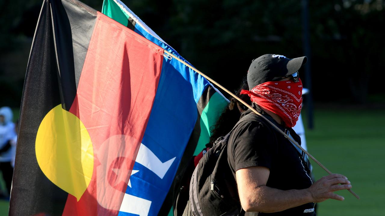 Black Lives Matter protest at the The Domain, Sydney in July 2020. Picture: Damian Shaw