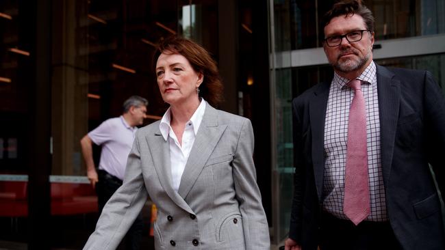 Fiona Brown leaves the Federal Court on Tuesday. Picture: NCA NewsWire / Nikki Short