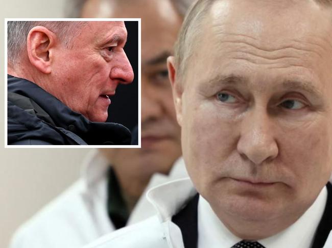 Russian President Vladimir Putin and close ally Nikolai Patrushev.