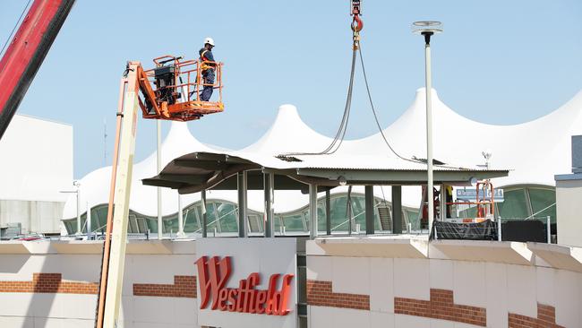 Warringah Mall is currently undergoing a major redevelopment, which will see about 70 shops added. Picture: Braden Fastier