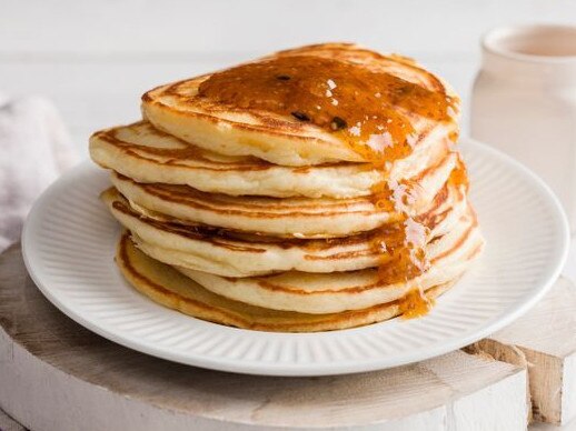 The link for the recipe for Lemon buttermilk pancakes is below.