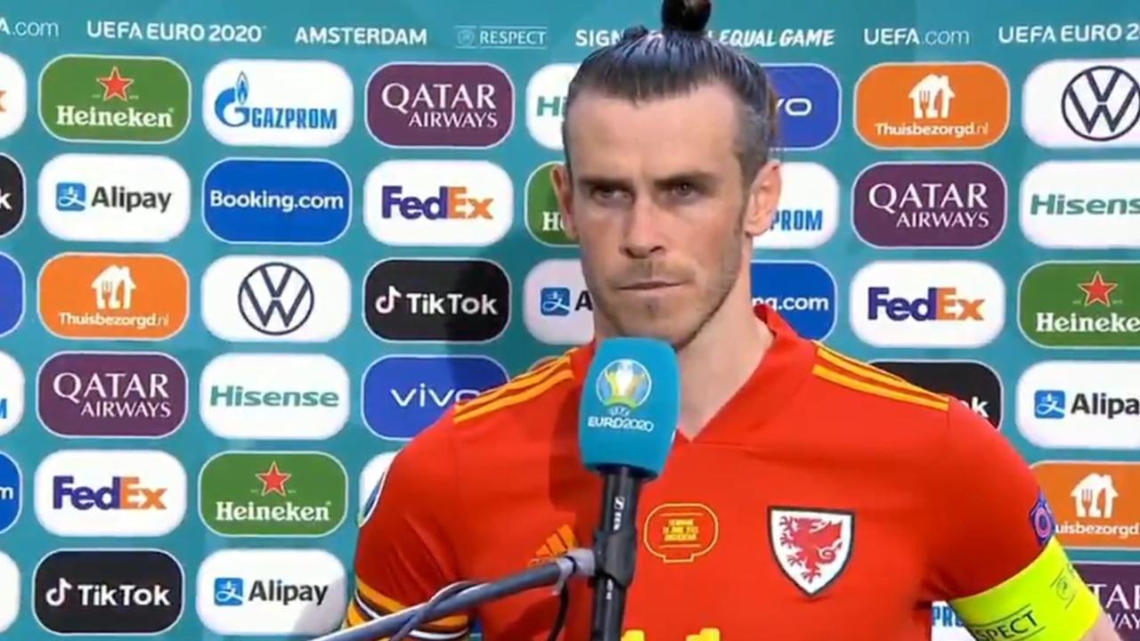 Gareth Bale was in no mood to answer questions over his career.