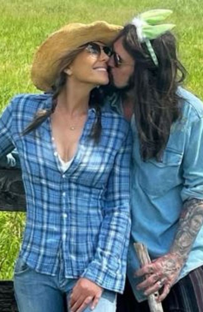 Elizabeth Hurley seemingly debuted a new romance with American country music star, Billy Ray Cyrus. Picture: Instagram