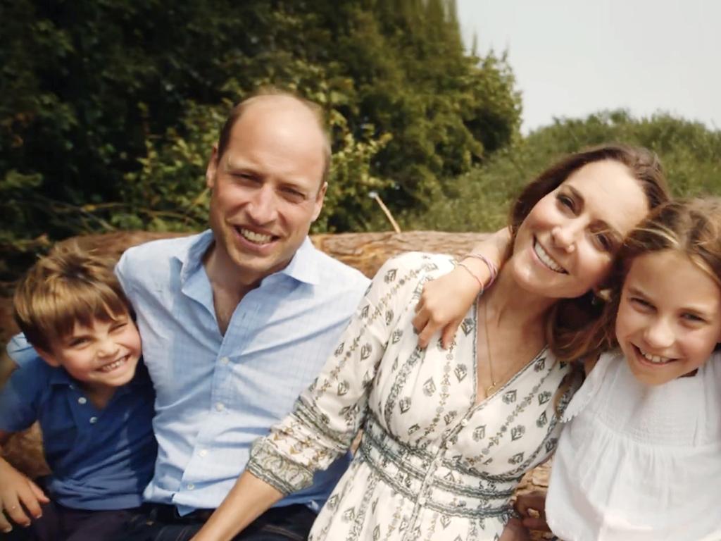 Princess Catherine, Prince William and their children. Picture: @KensingtonRoyal on X