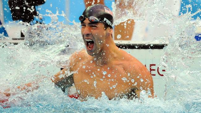 American Olympic swimming legend Michael Phelps. Picture: Martin Bureau/AFP