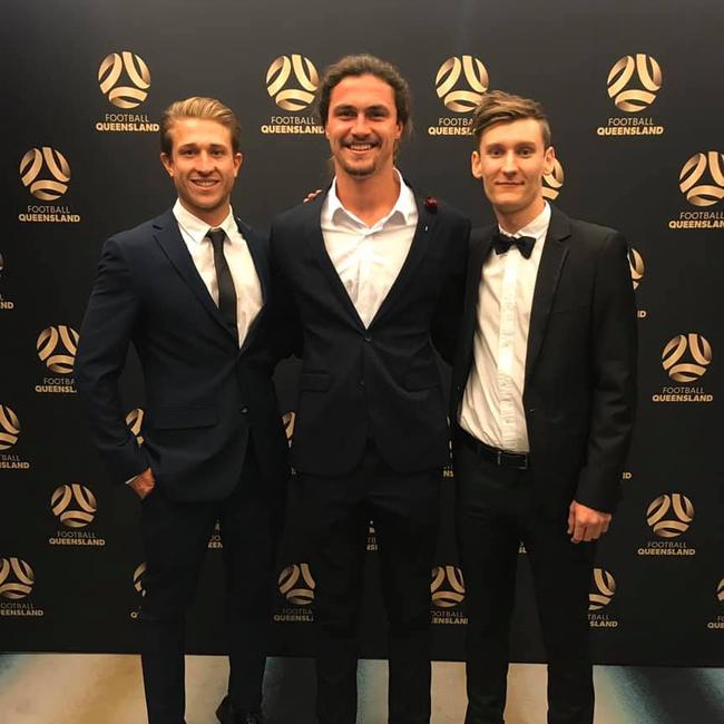 Max Brown, Oskar Dillon and Matthew Schmidt were all named in the NPL 2019 team of the year. Supplied.