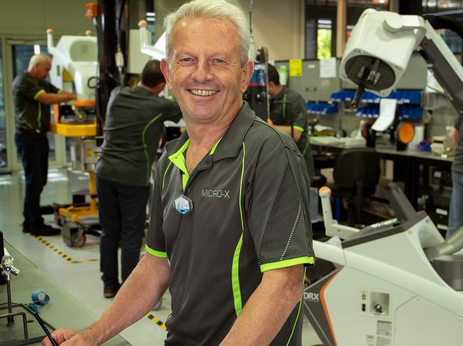 Micro-X managing director Peter Rowland at its Tonsley facility.