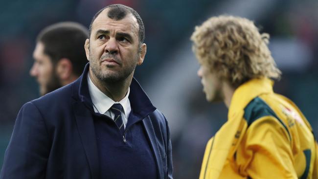 Michael Cheika won’t be getting an early Christmas present. (Adrian Dennis / AFP)