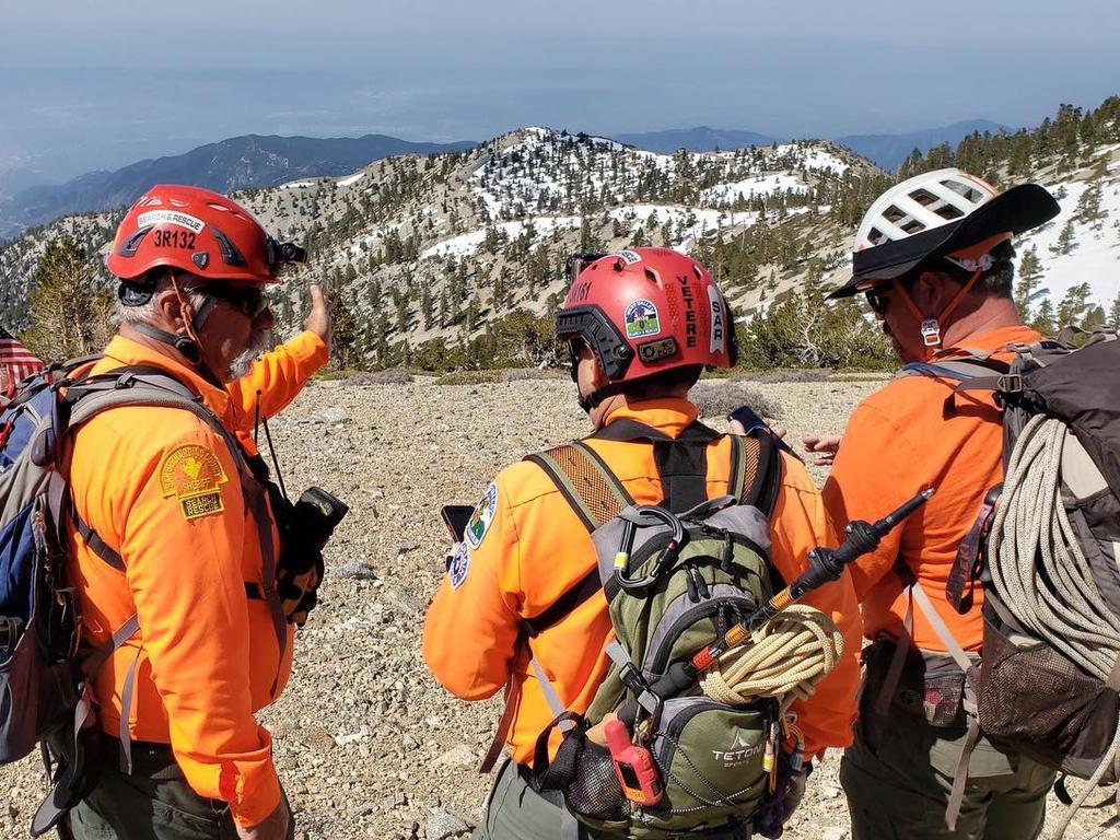 Search and rescue crews have been searching for British actor Julian Sands at Mount Baldy. Picture: Facebook / West Valley Search and Rescue.