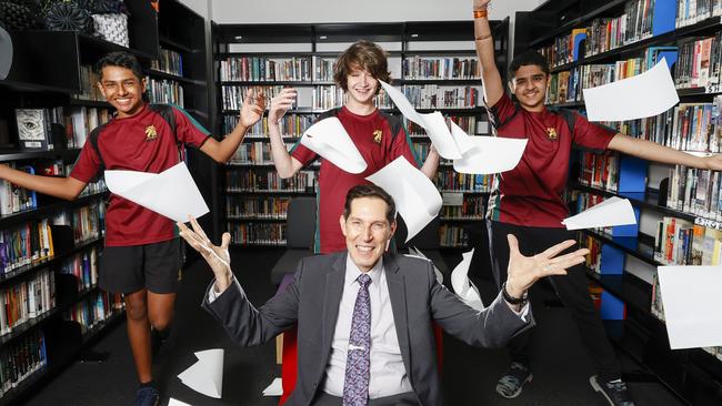 Year 9 NAPLAN data showed Melbourne High was the state’s top performer. Picture: Alex Coppel