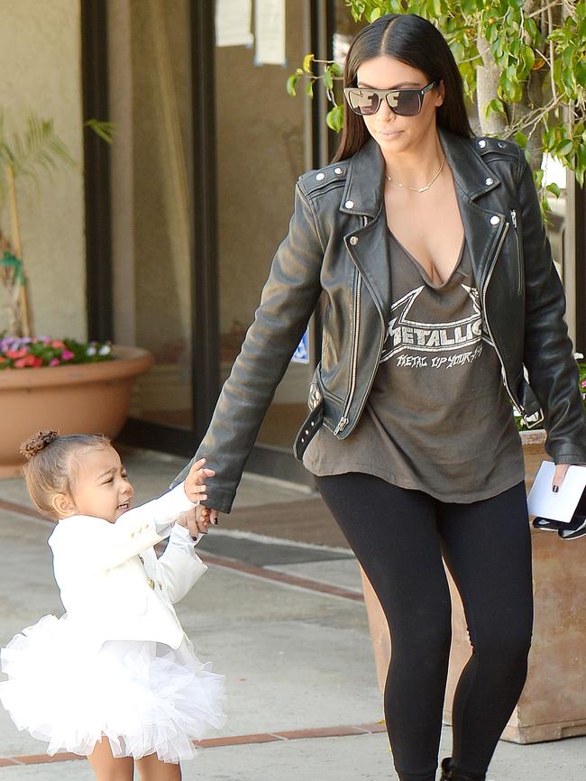 Kim Kardashian takes North West to Tap Dance classes.