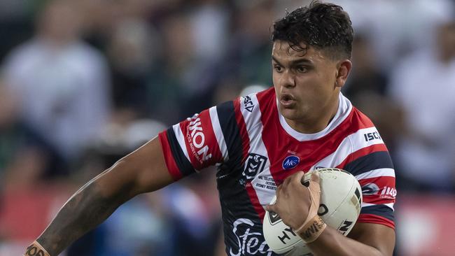 Latrell Mitchell will be expected back at training for the Roosters early next month. Picture: AAP