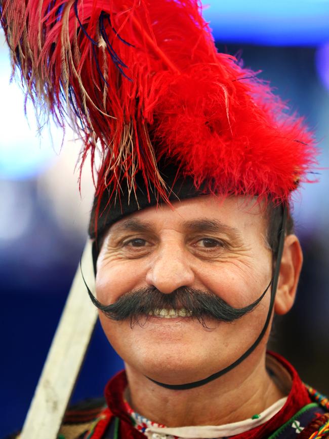 Assyrian Khabour Dance group leader George George. (AAP Image / Angelo Velardo)