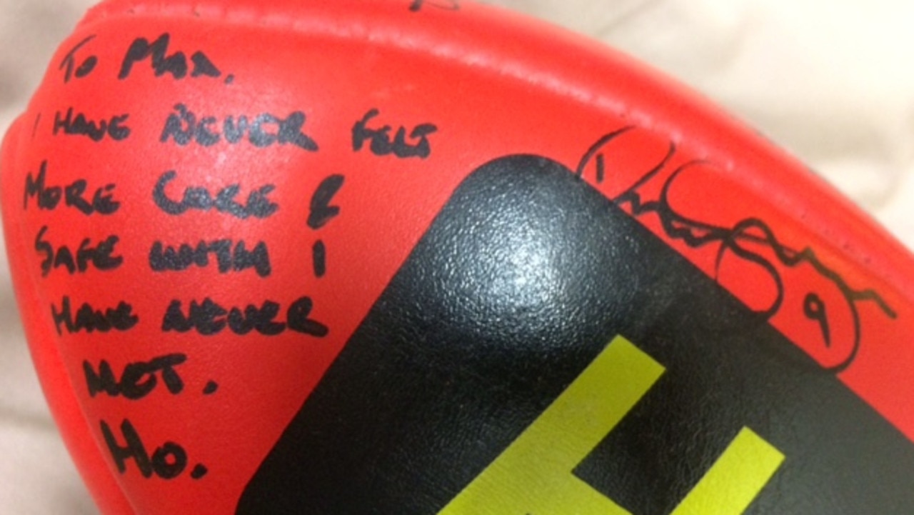 Rory Sloane’s message of thanks to facilitator Max Witsenhuysen.