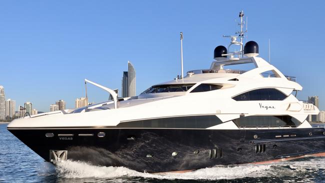 The 121ft Sunseeker superyacht Vegas.