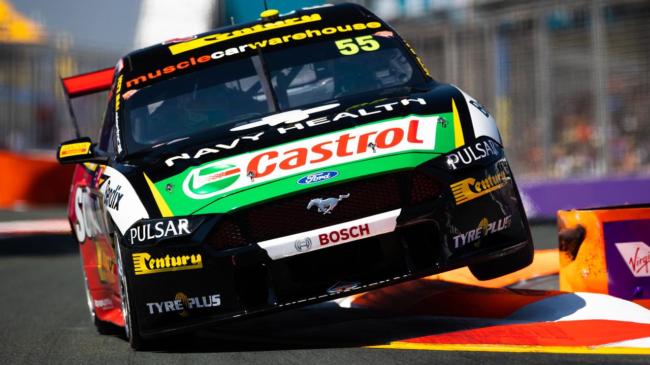 Chaz Mostert flies during qualifying. Picture: Daniel Kalisz