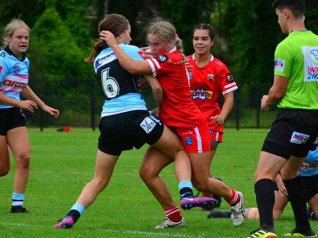 Lily Rogan during her Tarsha Gale playing days with the Steelers. Picture: Dyan Arvela