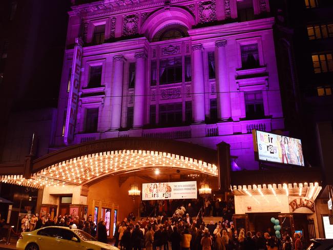 Melbourne was lit up all night in tribute to the Aussie icon.