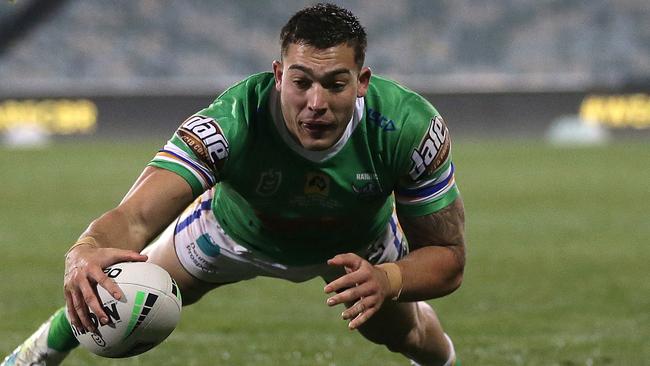 Raiders winger Nick Cotric has agreed to join the Bulldogs from next year. Picture: Matt King/Getty Images