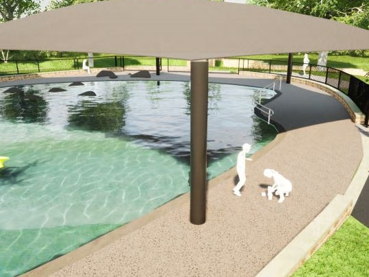 Concept images for a refurbishment of the Tusmore Wading Pool. Picture: Dash Architects