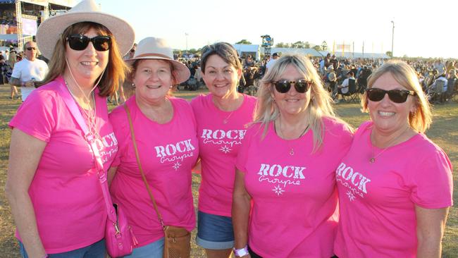 Kerry Otto, Kym Gentles, Lesleigh Smith, Chris Fraser and Lisa Shailer enjoyed the Lighthouse Rock 2023 festival on Saturday, October 14.
