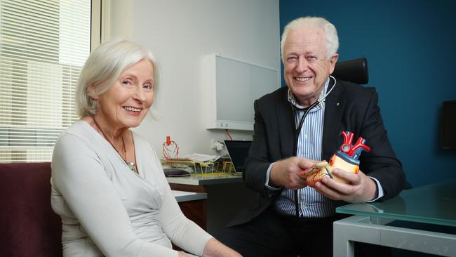 Merilyn Oakes and Professor Michael Feneley. Picture: John Feder