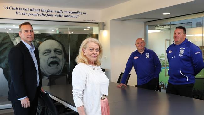 Andrew Hill, Lynne Anderson, Stephen Litvensky and Craig Wilson are plotting Canterbury’s resurrection. Picture by Brett Costello.