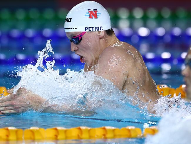 William Petric during the men’s 200m Individual Medley Final. Picture: Chris Hyde/Getty Images