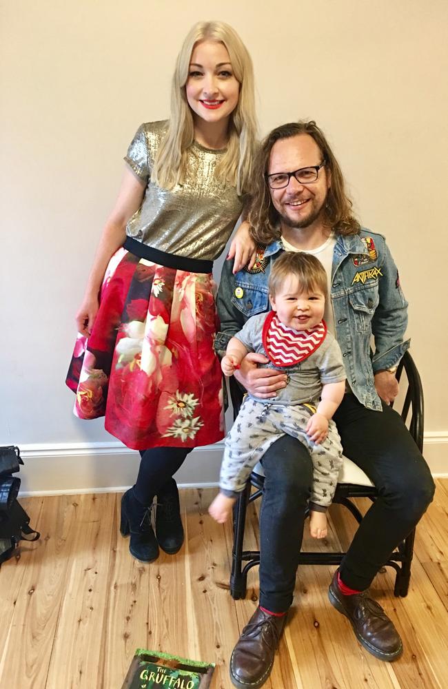 Kate Miller-Heidke, Keir Nuttall and their son Ernie