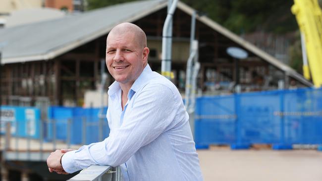 Andrew Baturo at Howard Smith Wharves. He pulled the plug on plans to transform the historic Water Police building in the area. Picture: AAP/Claudia Baxter