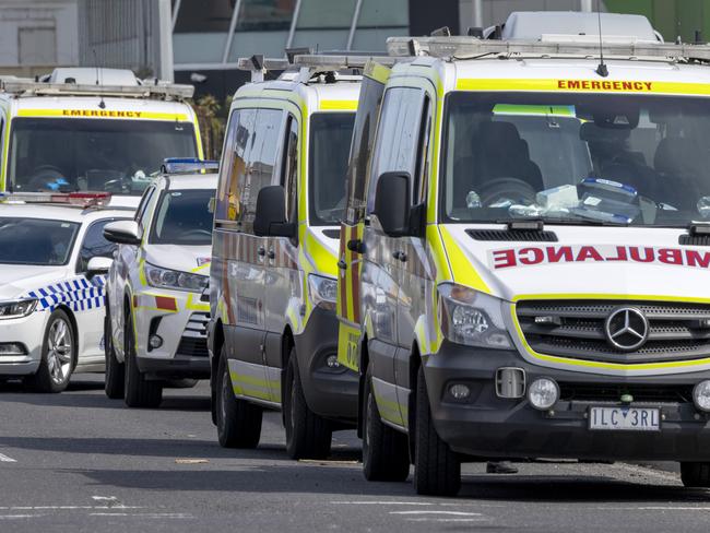 The Victorian Ambulance Union says it has repeated advocated for Ambulance Victoria to boost its clinical transport services fleet. Picture: David Geraghty