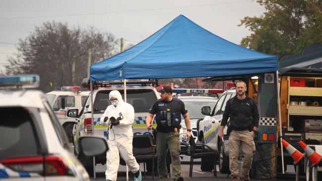 Tasmania Police are investigating a suspected murder in Main St, Ulverstone, about 20km west of Devonport, on June 15, 2021. Picture: Twitter/@MonteBovill.