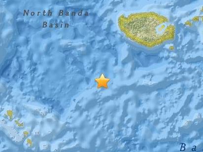 6.3-magnitude earthquake, Indonesia. Picture: USGS