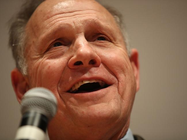 Republican candidate Roy Moore was controversial even before allegations of sexual harassment due to his staunch views against homosexuality and abortion. Picture: AFP/Getty/Joe Raedle