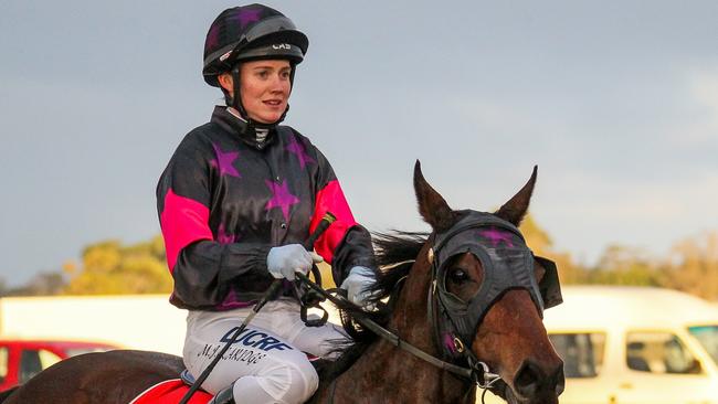 Apprentice jockey Mikaela Claridge was killed when she fell from a horse at Cranbourne Racecourse. Picture: Getty Images