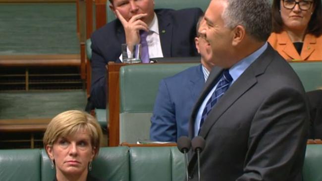 Please explain ... Ms Bishop was unimpressed with the Treasurer’s cut to her foreign aid budget.