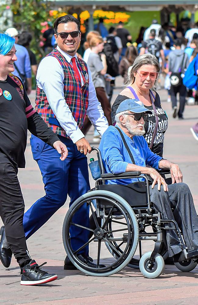 He was accompanied by his wife, Arlene Silver. Picture: Splash News