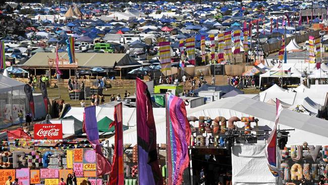 CAMPERS at Splendour in the Grass have shown their generosity for the fifth year in a row, tackling one of the Northern Rivers greatest social issues. Picture: Marc Stapelberg