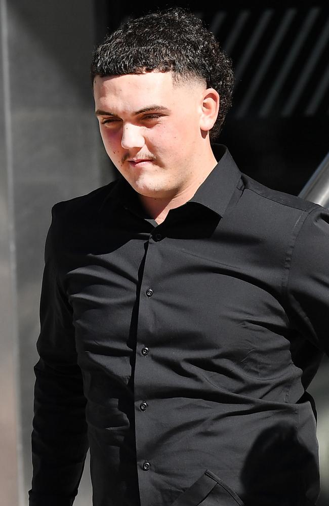 Gunn outside court on Tuesday. Picture: Patrick Woods