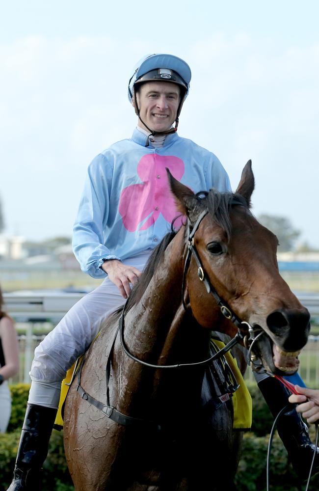 Blake Shinn and Snippets Land buried favourite backers in the fifth race. Picture: Mark Cranitch