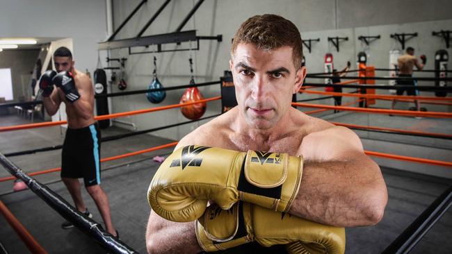 NSW King of the Ring masters division winner Michael Chrara at Get Smart Boxing Gym in North Rocks. Pictures: Carmela Roche