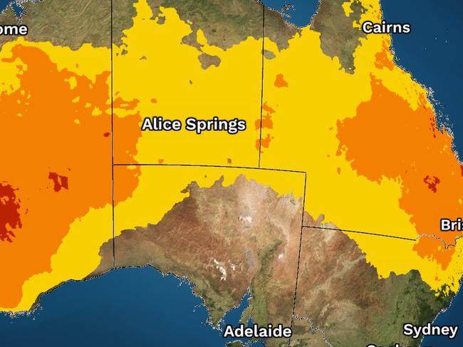 Warm days and nights will continue until the end of the week for much of Australia. Picture: BOM