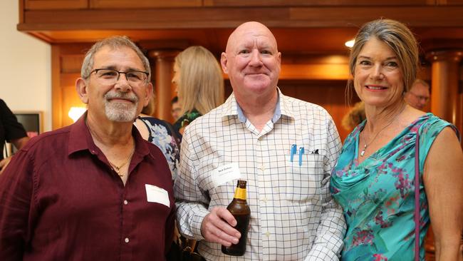 Nick Dalton (centre) with Carl Portella and Wendy Morris at the Far North Queensland Regional Parliament Business Luncheon. Picture: Sandhya Ram