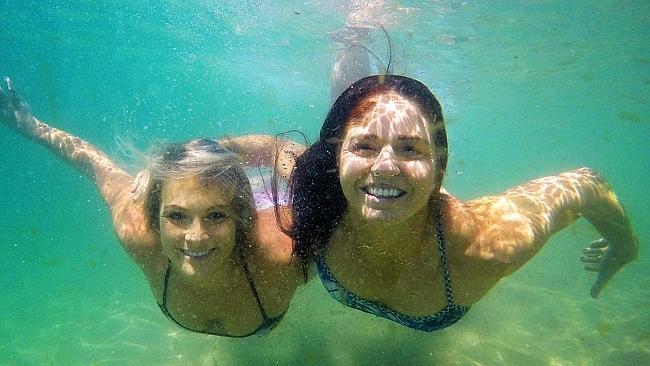 Rio water polo Olympians Lea Yanitsas and Keesja Gofers will be competing in the Ocean swim during the Sydney International Beach Festival. Pic: Mark Evans