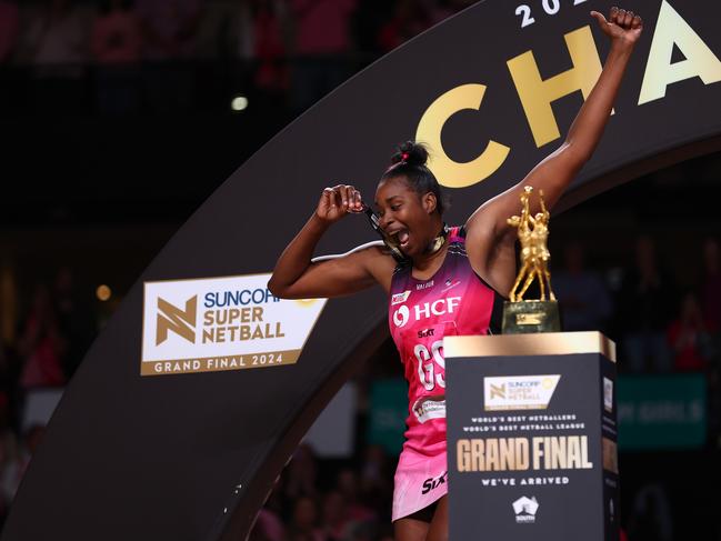 Romelda Aiken-George was awarded best on court in the grand final. Picture: Getty Images