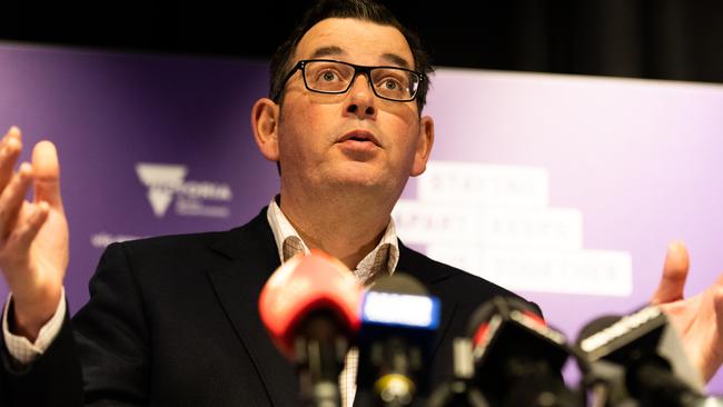 Premier Daniel Andrews reminded us on Saturday he is accountable for overall success in tackling the coronavirus. Picture: Getty Images