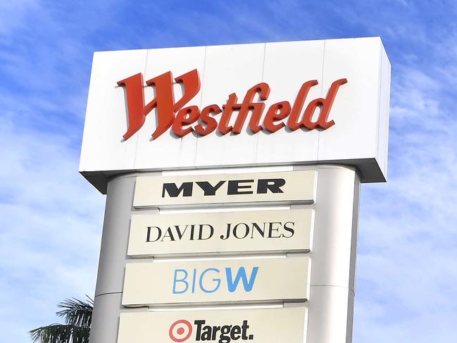 BRISBANE, AUSTRALIA - NewsWire Photos JULY 26, 2021:   Exteriors and signage of the Westfield shopping centre in Chermside which has some Covid 19 exposure sites within the complex.Picture: NCA NewsWire / John Gass