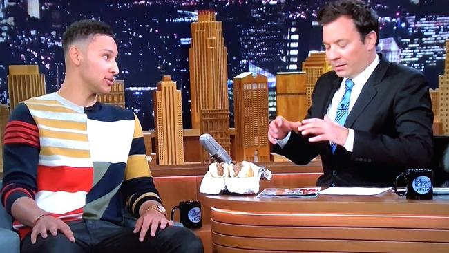 Ben Simmons on The Tonight Show with Jimmy Fallon.