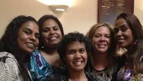 Nicole Wilson, 49, centre, has died after being hit by a car at Para Hills West on Monday night. Picture: Supplied