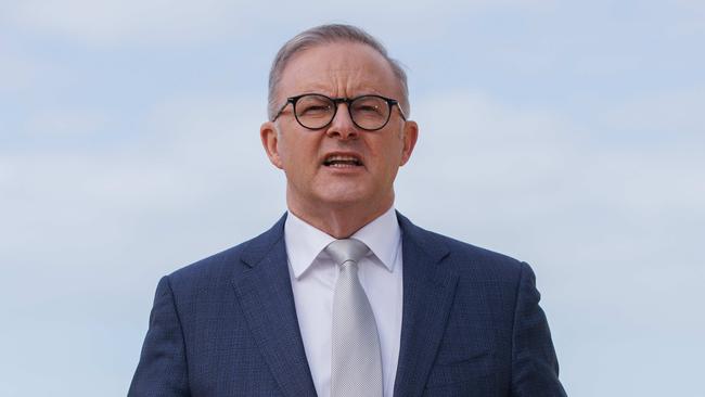 Anthony Albanese in Sydney on Wednesday. Picture: NCA NewsWire / David Swift